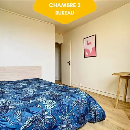 Ideal Groupe - Grands Espaces - 4 - Parking Gratuit - Proche Centre, Gare & Transports - Wifi - Special De Reduction Jusqu'a -50 Lejlighed