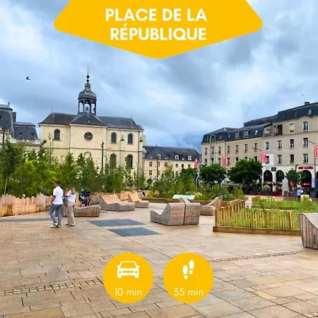 Ideal Groupe - Grands Espaces - 4 - Parking Gratuit - Proche Centre, Gare & Transports - Wifi - Special De Reduction Jusqu'a -50