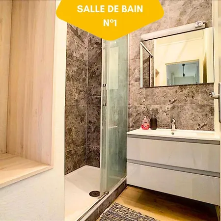 Ideal Groupe - Grands Espaces - 4 - Parking Gratuit - Proche Centre, Gare & Transports - Wifi - Special De Reduction Jusqu'a -50 Lejlighed